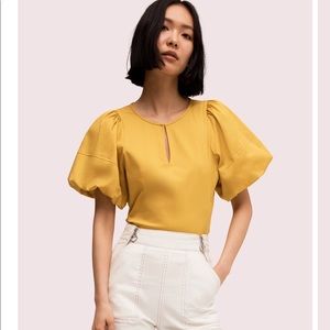 Kate Spade puff sleeve poplin blouse ♠️